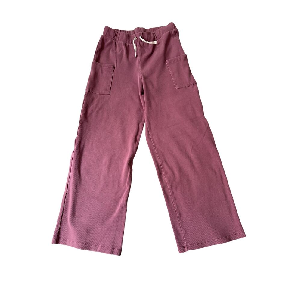 Tea Collection Pants Girls 14 Wide Leg Purple Ribbed